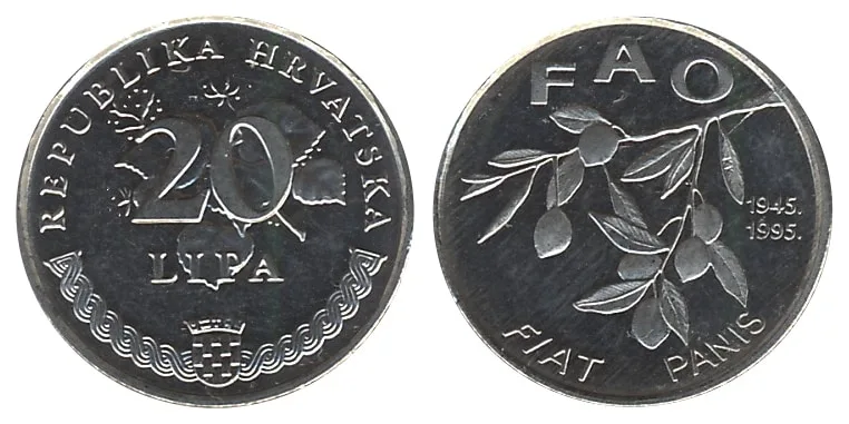 Hrvatska 20 lipa - FAO – Image 1