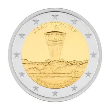 Croatia Hrvatska 2 Euro 2026 - City of Vukovar – Image 1