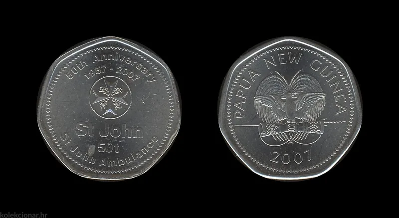 Papua New Guinea 50 Toea 2007 – St John Ambulance – Elizabeth II – Image 1
