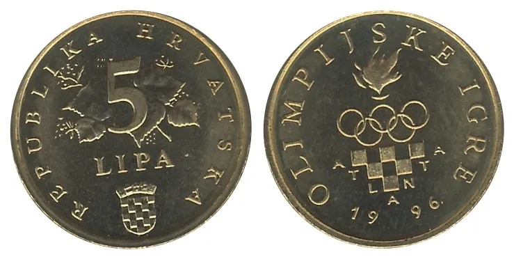 Hrvatska 5 lipa - Olimpijske igre - Atlanta 1996. – Image 1